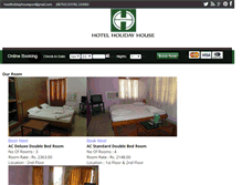Tablet Screenshot of hotelholidayhouse.com